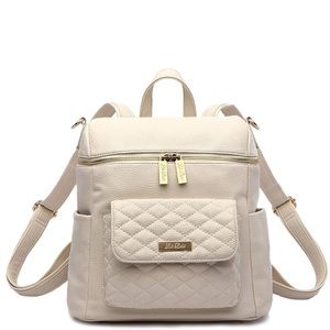Luli Bebe Monaco diaper bag, pearl white